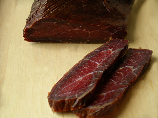 Biltong eller beef jerky