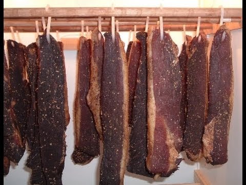 Biltong eller beef jerky