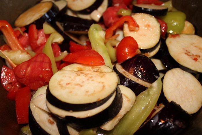 Troika aubergine salat