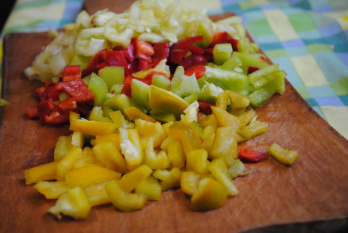 grønn tomatsalat