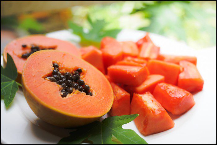 papaya confiată